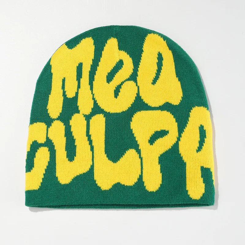 Bonnet “MEA PULPA” – Tricot Unisexe Style Streetwear