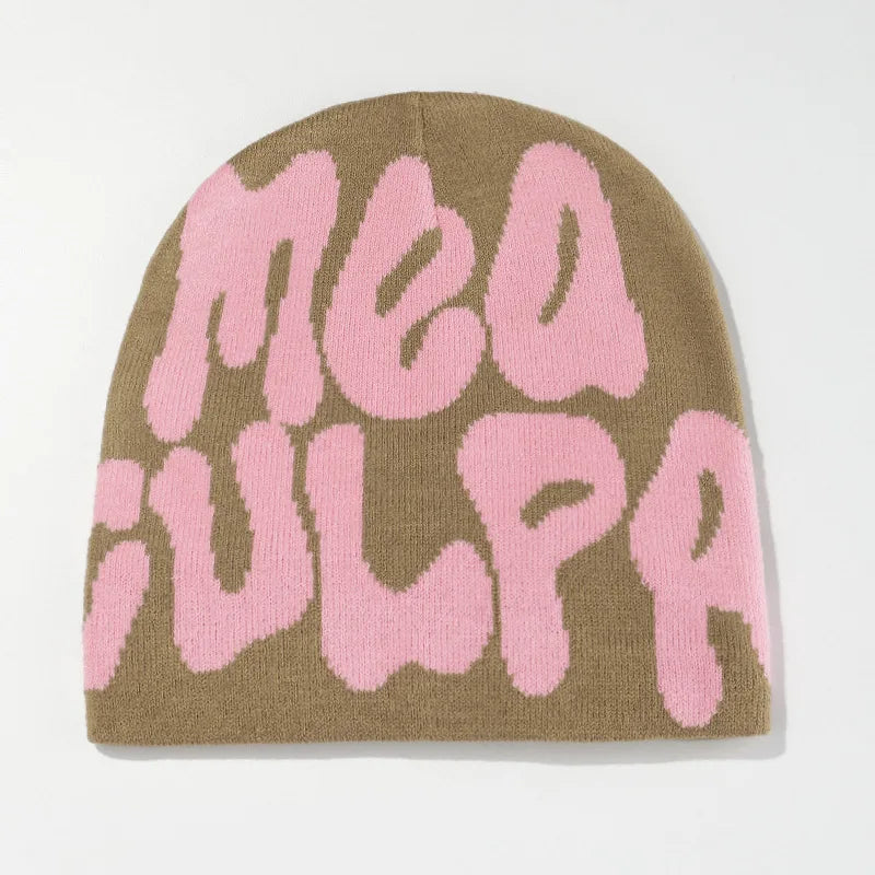 Bonnet “MEA PULPA” – Tricot Unisexe Style Streetwear