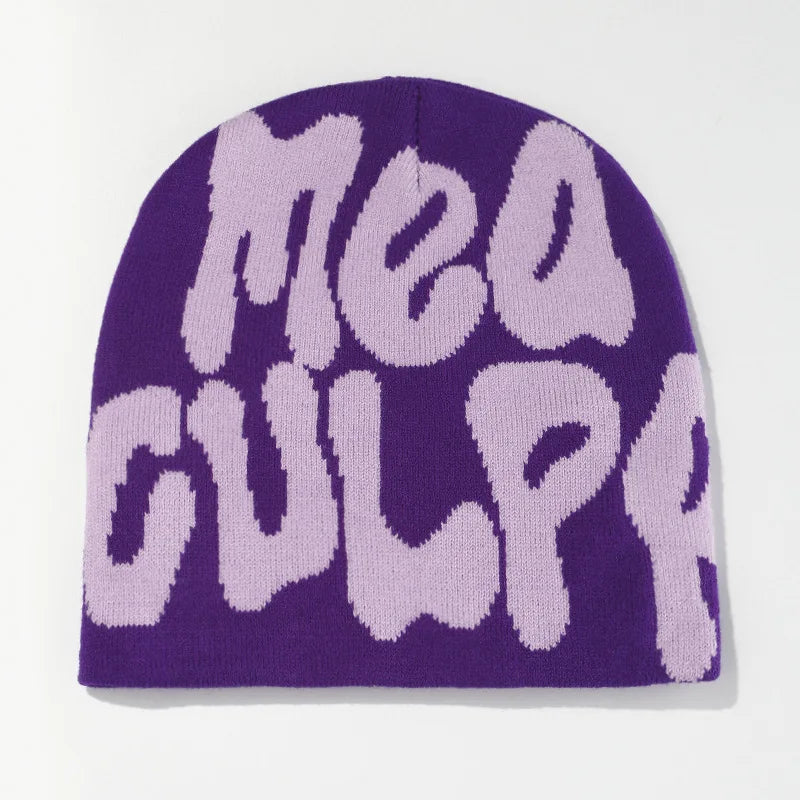 Bonnet “MEA PULPA” – Tricot Unisexe Style Streetwear
